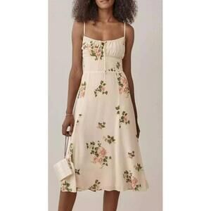 Reformation Bran Dress in Marcona Size 2 EUC